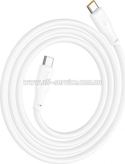 ���� ������ USB-C to USB-C 1.0m 240W TPE X93 white HOCO (6931474790736)