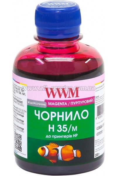 Чернила WWM 200г HP 22/121/134/135/136/141 Magenta (H35/M) Чернила WWM 200г HP 22/121/134/135/136/141 Magenta (H35/M)