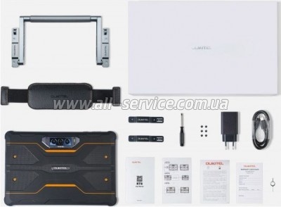  OUKITEL RT8 11" 6/256GB Dual Sim Black-Orange with hand (6931940756396)
