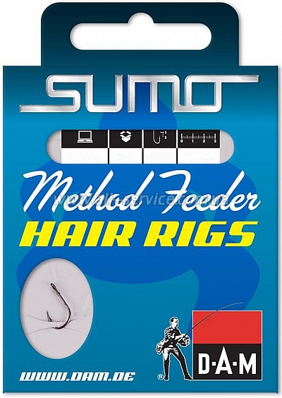 Крючок с поводком DAM Sumo Runner Hair (фидер) №8 10шт. (black nickel) (6883008) Крючок с поводком DAM Sumo Runner Hair (фидер) №8 10шт. (black nickel) (6883008)