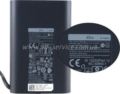 ���� ������� � �������� Dell 65W Oval 20V ������ Type-C (HA65NM170 / A40243)