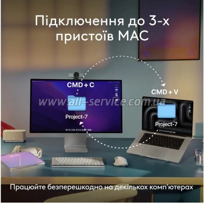  Logitech MX Keys S  MAC Bluetooth/Wireless UA Space Grey (920-011637)